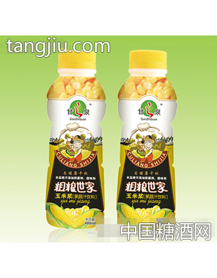 甘之泉粗粮世家玉米浆饮料480ml