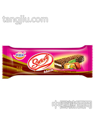 贝格尔黑巧克力涂层威化饼干粉