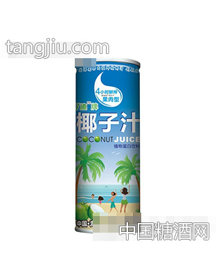 7迹牌果肉型榨椰子汁245克