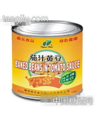 帝元春茄汁黄豆罐头