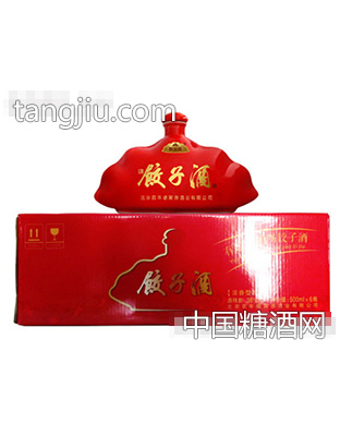 德聚源饺子酒喜庆红瓶500ml（瓷瓶）