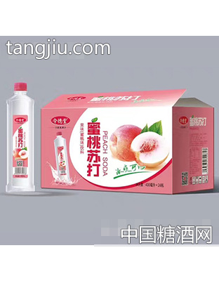 令德堂蜜桃苏打水400mlx24