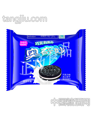 正巧奥奇妙巧克力味夹心饼干草梅