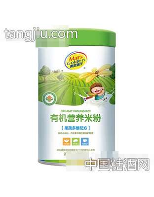 458克罐装黄金麦氏有机营养米粉（果蔬多维配方）