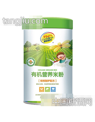 458克罐装黄金麦氏有机营养米粉（核桃智护配方）