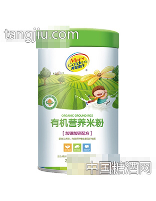 458克罐装黄金麦氏有机营养米粉（加铁加锌配方）