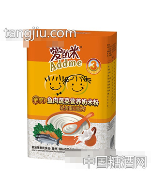 爱的米鱼肉蔬菜营养米粉盒3段