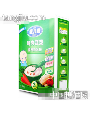 鸡肉蔬菜营养奶米粉