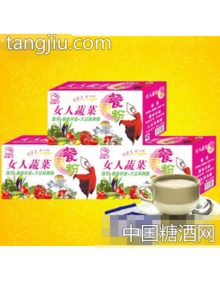 明军女人蔬菜早餐粉