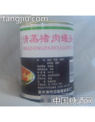 清蒸猪肉罐头