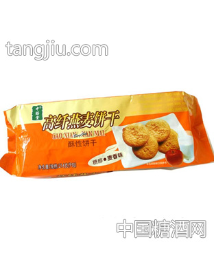 糖醇高纤燕麦饼干麦香味216g