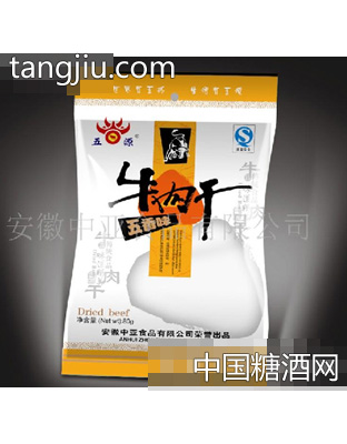 五源牛肉干五香味80g