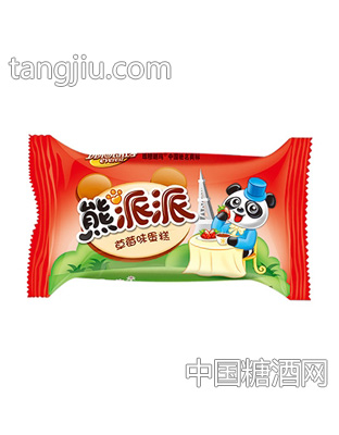熊派派草莓味蛋糕单枚装