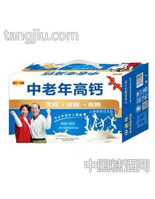 中老年高钙低脂低糖奶