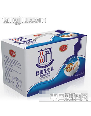 滋升高钙核桃花生乳12罐手提箱