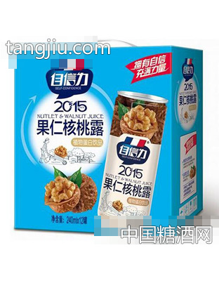 自信力果仁核桃露240mlx12罐