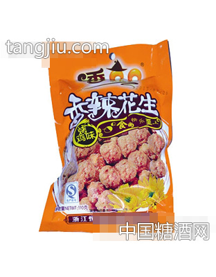 香QQ110克香辣花生烤鸡