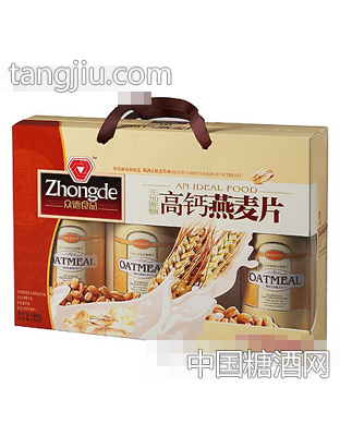 众德无蔗糖高钙燕麦片