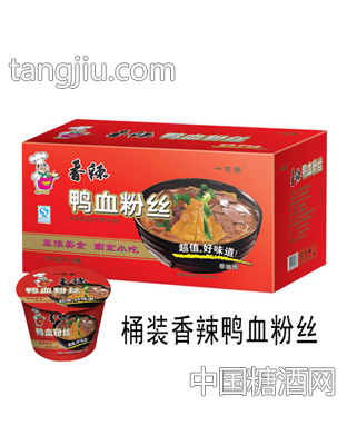 一泡香桶装香辣鸭血粉丝