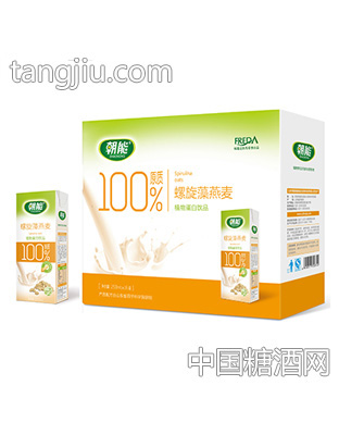 朝能螺旋藻燕麦植物蛋白饮品250mlX16