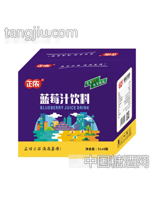 正浓蓝莓汁1.5Lx6瓶箱装