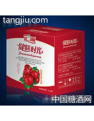 汇源健味时光山楂复合果汁饮料1LX6瓶