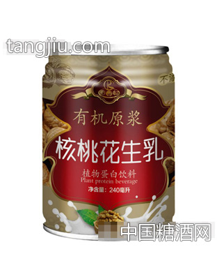 有机原浆核桃花生乳240ml