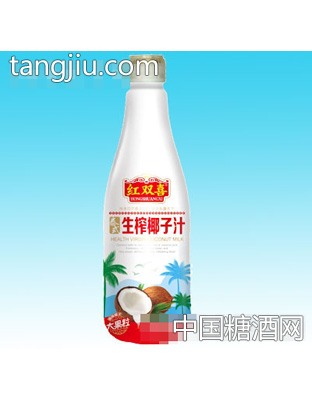 红双喜生榨椰子汁大果粒1.25L