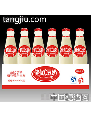 健优C豆奶植物蛋白饮料330ml×24瓶