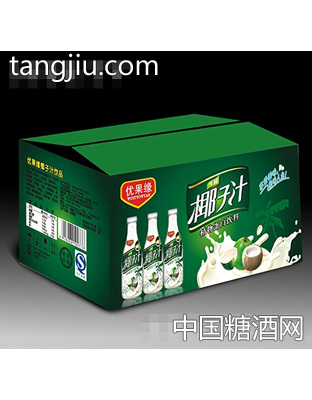 1.25L优果缘生榨椰子汁植物蛋白饮料箱装
