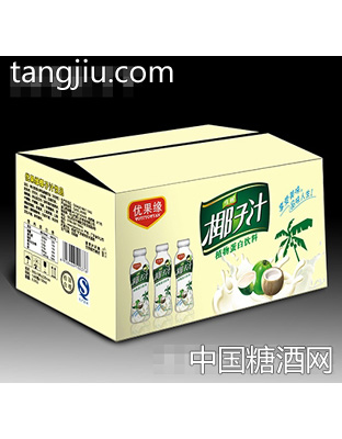 500mL优果缘生榨椰子汁植物蛋白饮料箱装