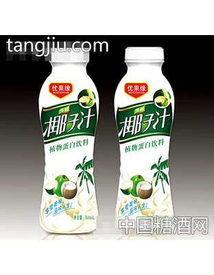 500ml优果缘生榨椰子汁植物蛋白饮料