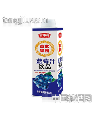 泰式果园蓝莓果汁饮料600ml