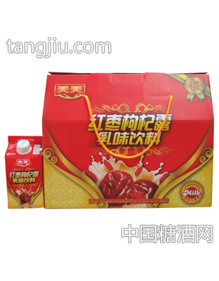 手提装天天红枣枸杞露乳味饮料