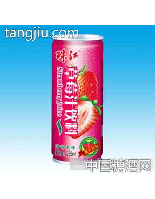 草莓汁饮料罐装