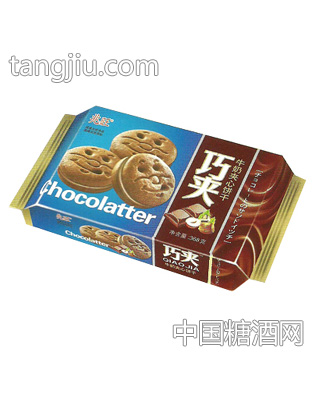 兆旺巧夹牛奶夹心饼