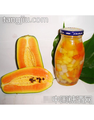 中王阳光木瓜罐头