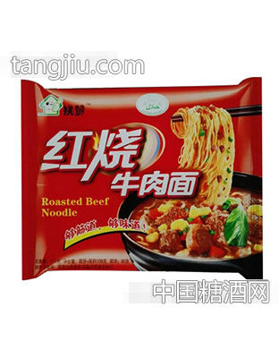 挑赞方便面红烧牛肉面袋装