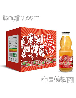 唱起来苹果汁1.25Lx6瓶（葫芦瓶）