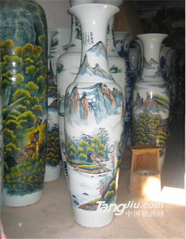 客厅大花瓶装饰摆件景德镇落地陶瓷大花瓶