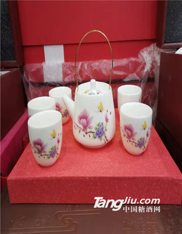 青花手绘陶瓷茶具定制陶瓷茶具厂家