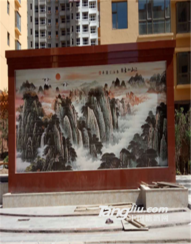 景德镇厂家定制景观瓷板画不褪色高温陶瓷瓷板画