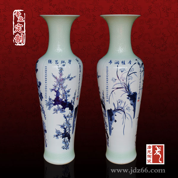 家里亲戚乔迁礼品，送景德镇大花瓶