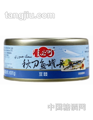 佳必可豆豉秋刀鱼罐头165g