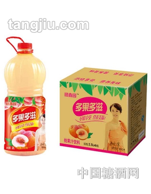 膳鑫园多果多滋桃汁2.5L