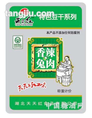 天天红香辣素兔肉
