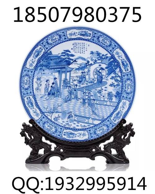 彩绘瓷盘