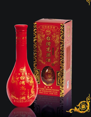 52度台湾高粱酒红色烤漆500ml特泉台湾高粱酒
