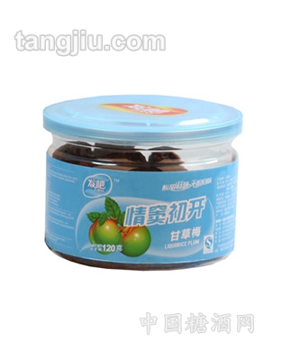 发吧-情窦初开甘草梅120g-长瓶装