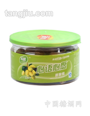 发吧-心语心愿甜酸榄220g-椭圆瓶装